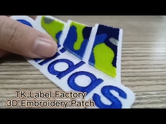 सुंदर अंडाकार कस्टम कपड़े पैच कढ़ाई बैज पर सिलाई पर्यावरण के अनुकूल