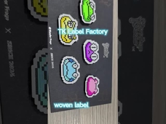 कस्टम बुना हुआ कपड़ा लेबल कपड़े कढ़ाई पैच धोने योग्य विशेषता