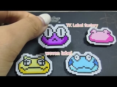 कस्टम उच्च घनत्व तह कपड़े वस्त्र बुना लेबल Selvage Techincs का उपयोग