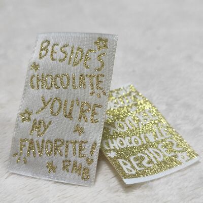 High Custom Clothing Woven Labels Manufacturer's Satin Hang Tags Brand Logo Printed Cotton Embossed Polyester Garment Use