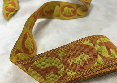 गैर पर्ची टेप Customiezd 3 डी रबड़ पैच बुना टेप पर सिल्क स्क्रीन प्रिंटिंग