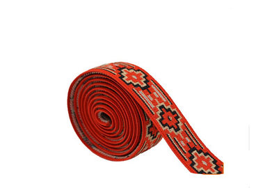 टोपी के लिए स्वनिर्धारित रंग पैटर्न वाला फ्लैट Jacquard लोचदार बैंड रोल