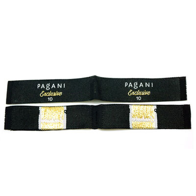 कस्टम लोगो बुना हुआ लेबल डिजाइन हेम टैग और जैकार्ड कपड़े के लिए कपड़े धोने के लिए लेबल