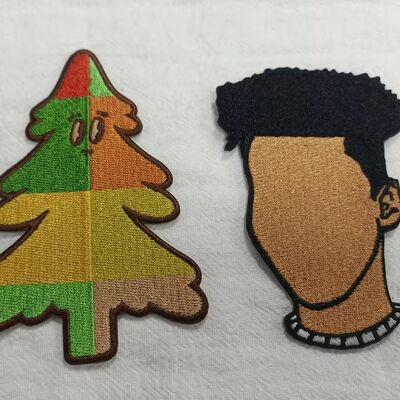 कपड़े कढ़ाई बैज फैशन डिजाइन कपड़े टिकाऊ रंग बुना हुआ कपड़े कपड़े पैच