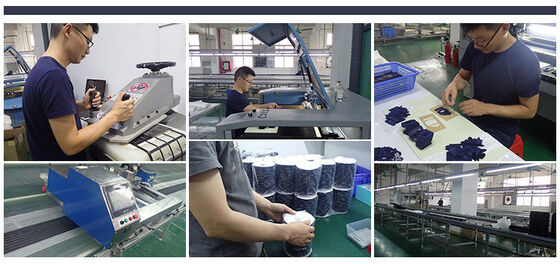 फैक्टरी कस्टम लक्जरी टी शर्ट लोगो फैशन कपड़े के उपयोग के लिए डाय बुना लेबल