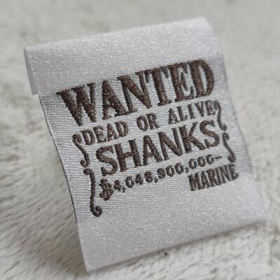 थोक परिधान गर्दन पर बुना हुआ लेबल निर्माता कस्टम लोगो कपड़े ब्रांड कपड़े के उपयोग के लिए लेबल