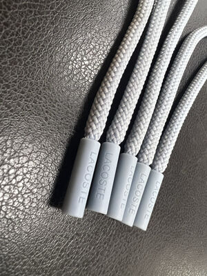 Silicone zipper puller - Drawstring Tips for Apparel & Accessories (Gray, 5pcs)