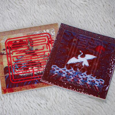 कस्टम फैब्रिक सिल्क स्क्रीन प्रिंटेड लेबल - तेंदुए पैटर्न ब्रांड लोगो परिधान पैच के लिए कपड़ों के सामान