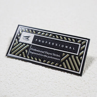 कस्टम टीपीयू हाई-फ्रीक्वेंसी पैच - मेटैलिक गोल्ड और ब्लैक प्रोफेशनल प्लेयर सीरीज़ बैज स्पोर्ट्सवियर के लिए