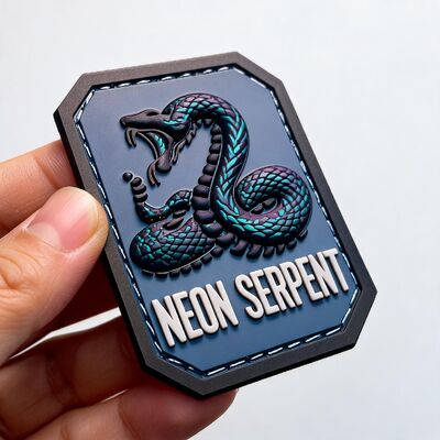 Custom High Density 3D Raised Soft PVC Patches Wholesale Multi-color Personalized Sharp Detail Embossed Rubber Label