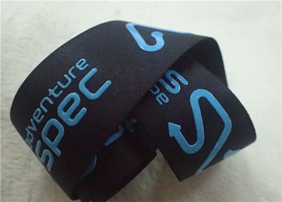 सजावट के लिए चमकदार स्क्रीन प्रिंटिंग लेबल जैक्वार्ड इलास्टिक बैंड रोल कैरेक्टर कॉर्ड