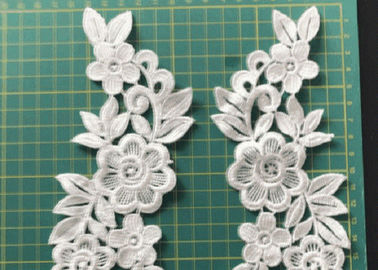 3 डी फूल कशीदाकारी सीना / लोहे पर पैच के लिए वस्त्र Applique Diy गौण