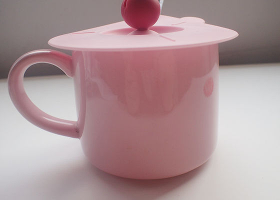 सिलिकॉन सक्शन ढक्कन खाद्य कवर BPA मुक्त 4 ", 6", 8 ", 10", 12 "कप व्यंजन लाल के लिए